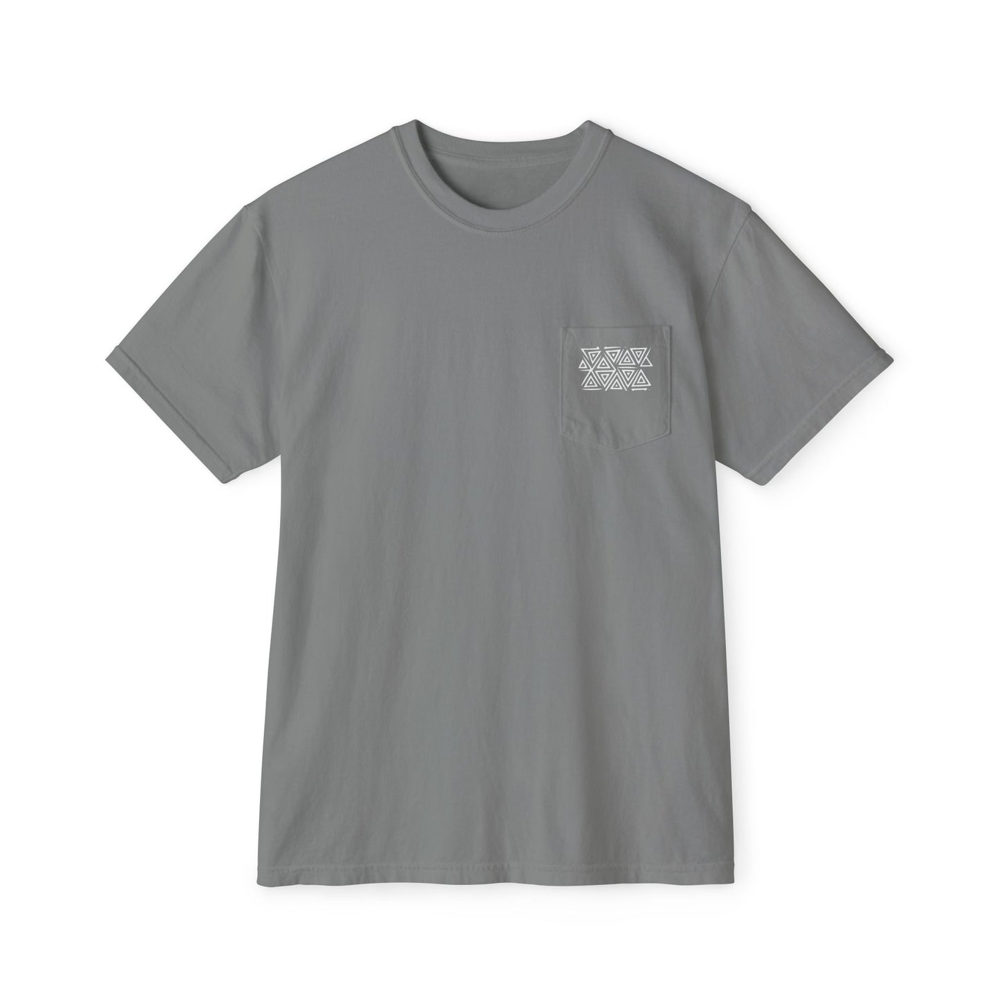 FULOVEK - Tribal Pocket T-Shirt - Casual Comfort for Everyday Wear, Unisex Tee, Summer Essential, Gift for Him/Her, Relaxed Style