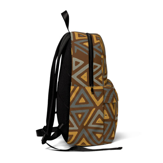 FULOVEK - Tribal Stylish Unisex Classic Backpack with Geometric Pattern, Trendy Bag for School, Travel, Work, Gift for Students, Fashionable Backpack