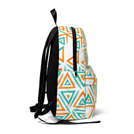 FULOVEK - Tribal Stylish Unisex Classic Backpack with Geometric Pattern, Trendy Bag for School, Travel, Work, Gift for Students, Fashionable Backpack