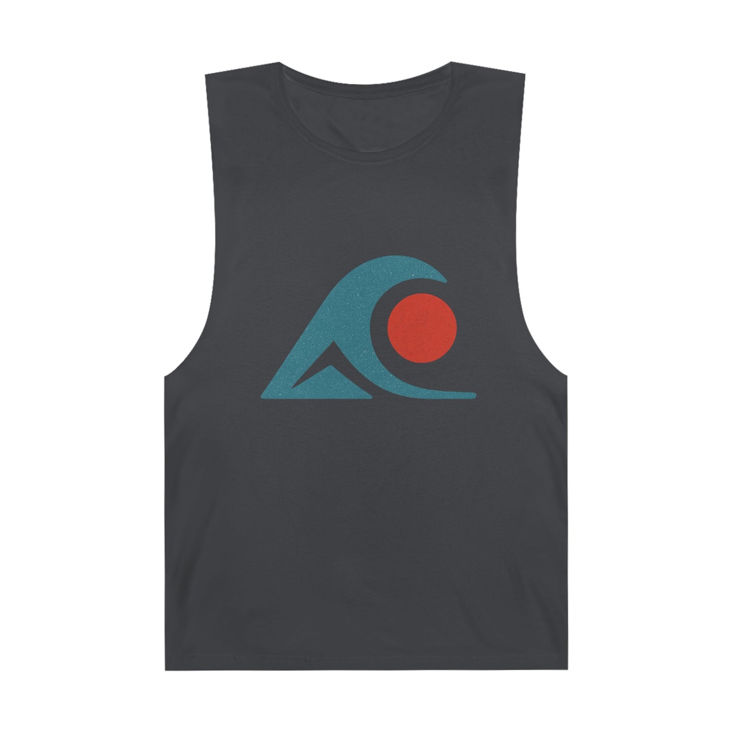 FULOVEK - Unisex Tank Top with Retro Wave Design, Summer Fitness Shirt, Beach Workout Top, Casual Outfit Essential, Gift for Outdoor Lovers