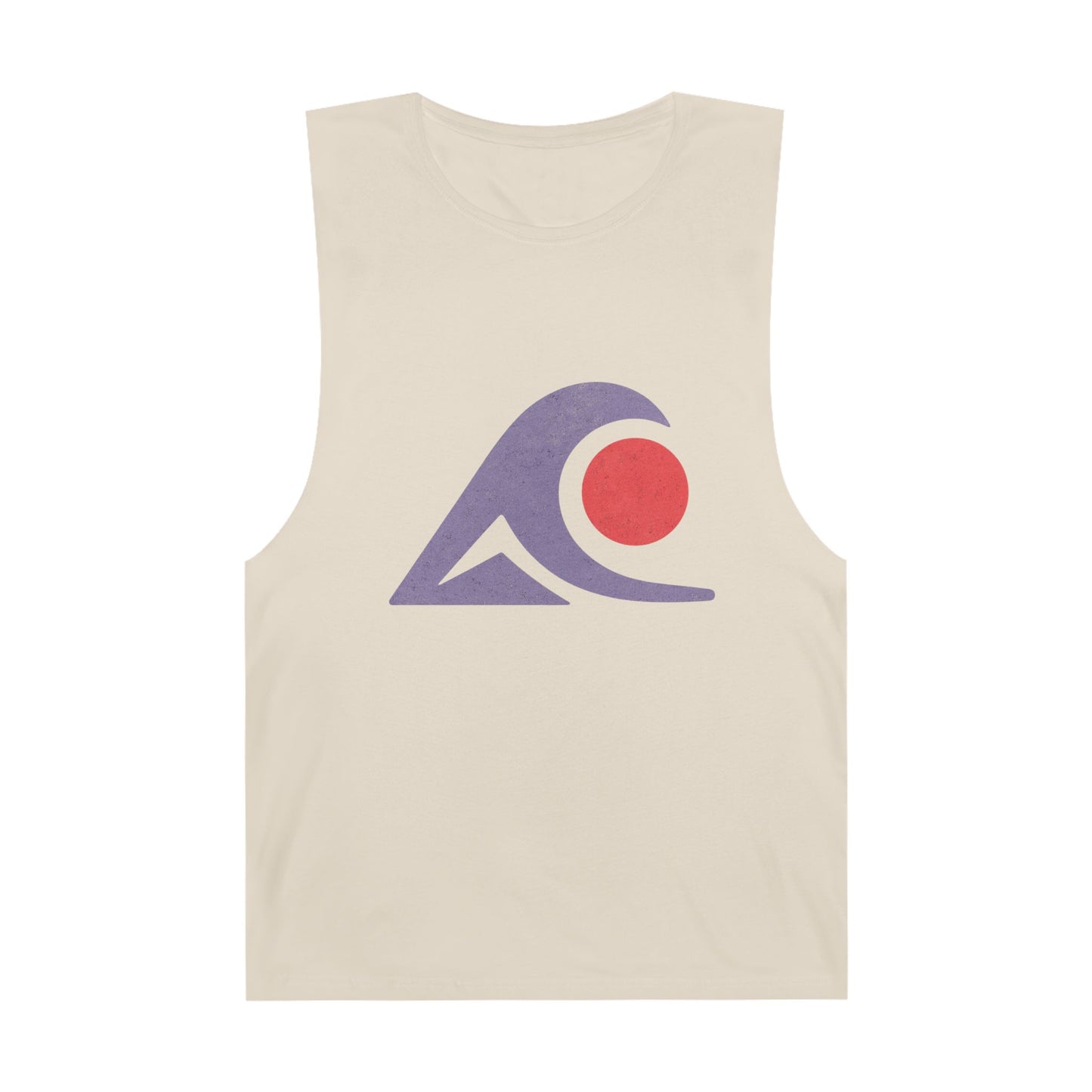 FULOVEK - Unisex Tank Top with Retro Wave Design, Summer Fitness Shirt, Beach Workout Top, Casual Outfit Essential, Gift for Outdoor Lovers