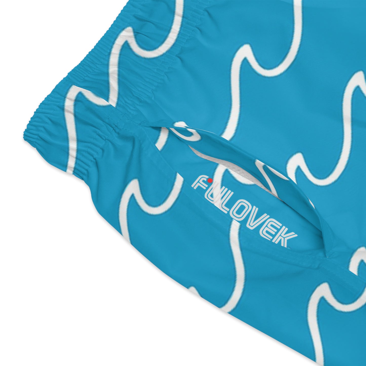 FULOVEK - Vibrant Swim Trunks for Summer Fun, Beachwear, Pool Party Essentials, Perfect for Vacation, Light Purple Design