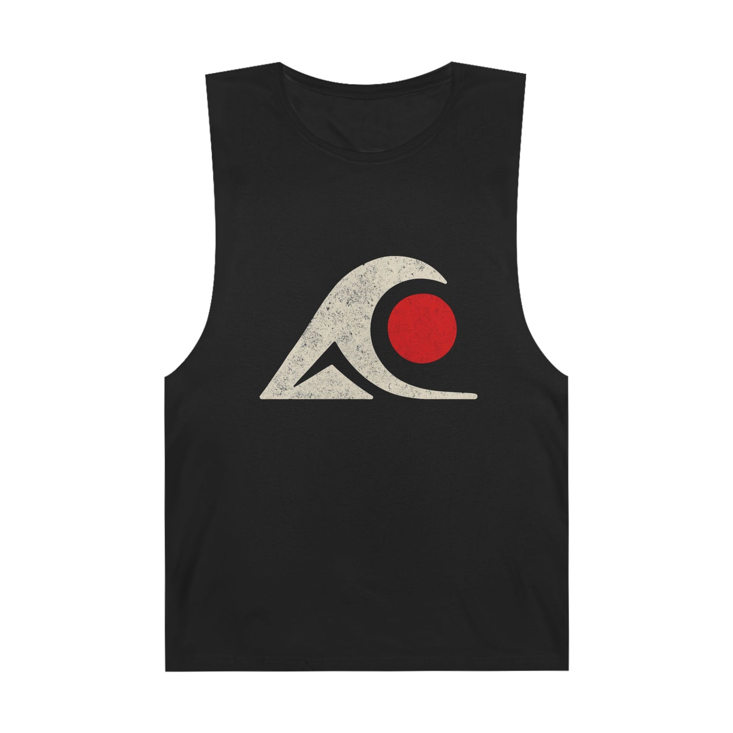 Unisex Tank Top with Retro Wave Design, Summer Fitness Shirt, Beach Workout Top, Casual Outfit Essential, Gift for Outdoor Lovers