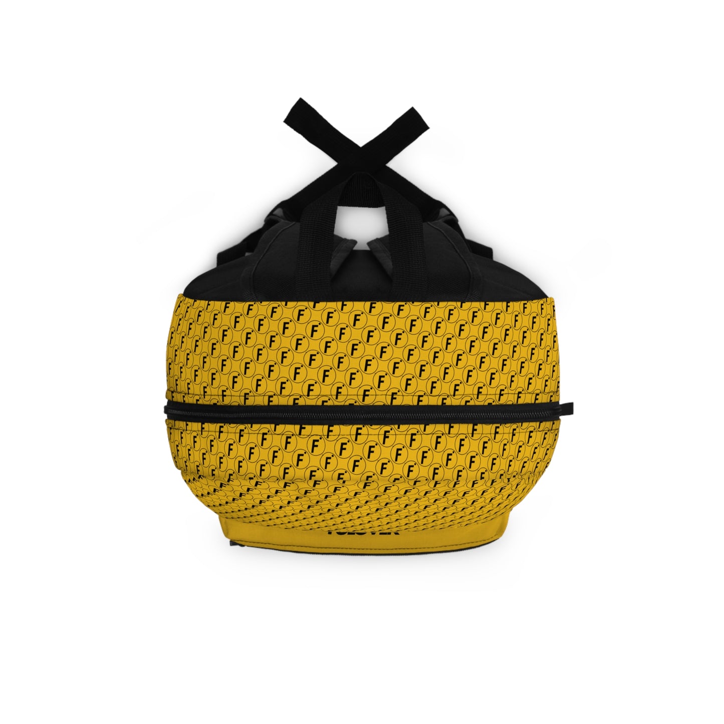 FULOVEK - Stylish Yellow Backpack with Logo Print - Perfect for School, Travel, and Everyday Use