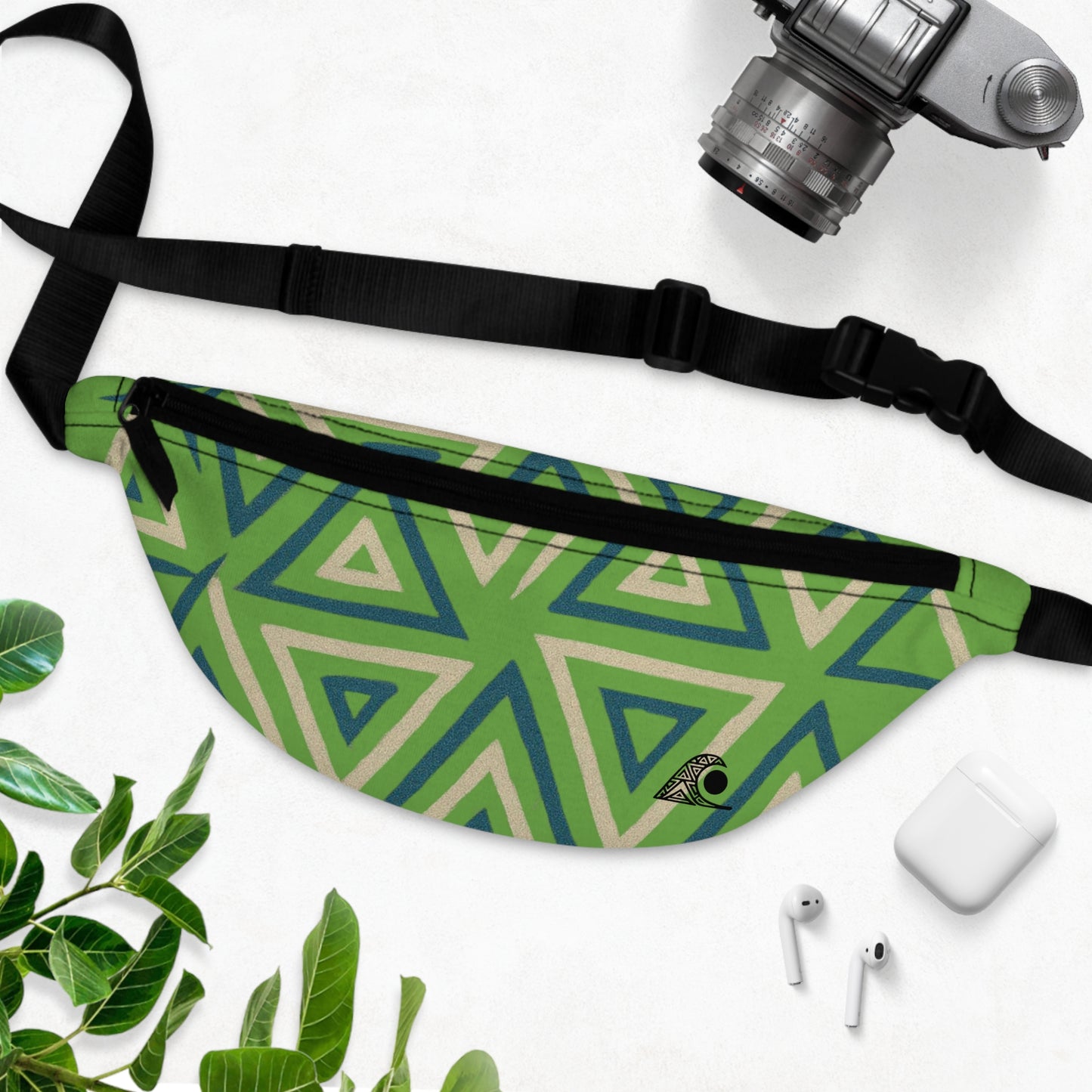 FULOVEK - Stylish Geometric Fanny Pack, Trendy Hip Bag for Festivals, Travel, Concerts, Unisex Accessory