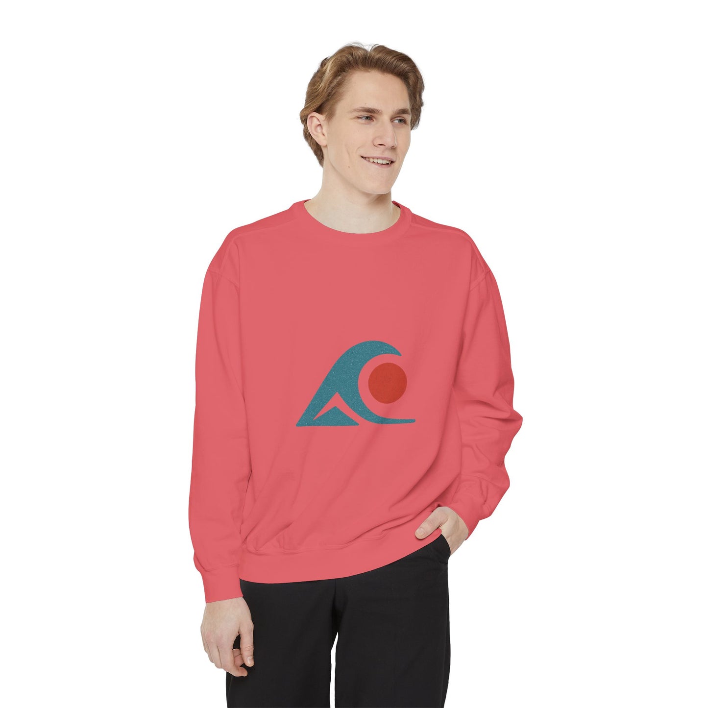 FULOVEK - Retro Wave Unisex Sweatshirt - Cozy Beach Vibes, Perfect for Casual Outings, Unisex Gift, Everyday Comfort, Summer Nights