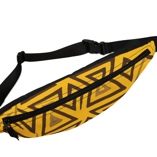 FULOVEK - Stylish Geometric Fanny Pack, Trendy Hip Bag for Festivals, Travel, Concerts, Unisex Accessory