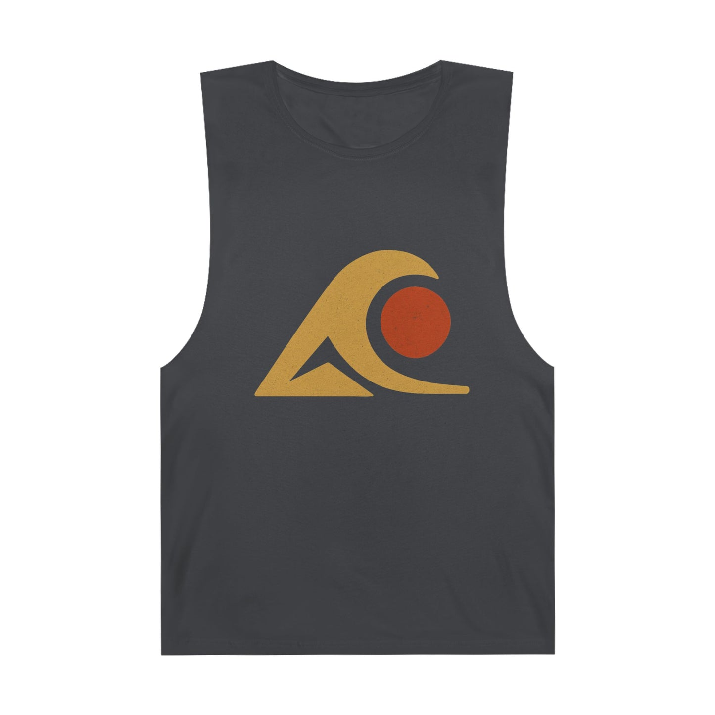FULOVEK - Unisex Tank Top with Retro Wave Design, Summer Fitness Shirt, Beach Workout Top, Casual Outfit Essential, Gift for Outdoor Lovers