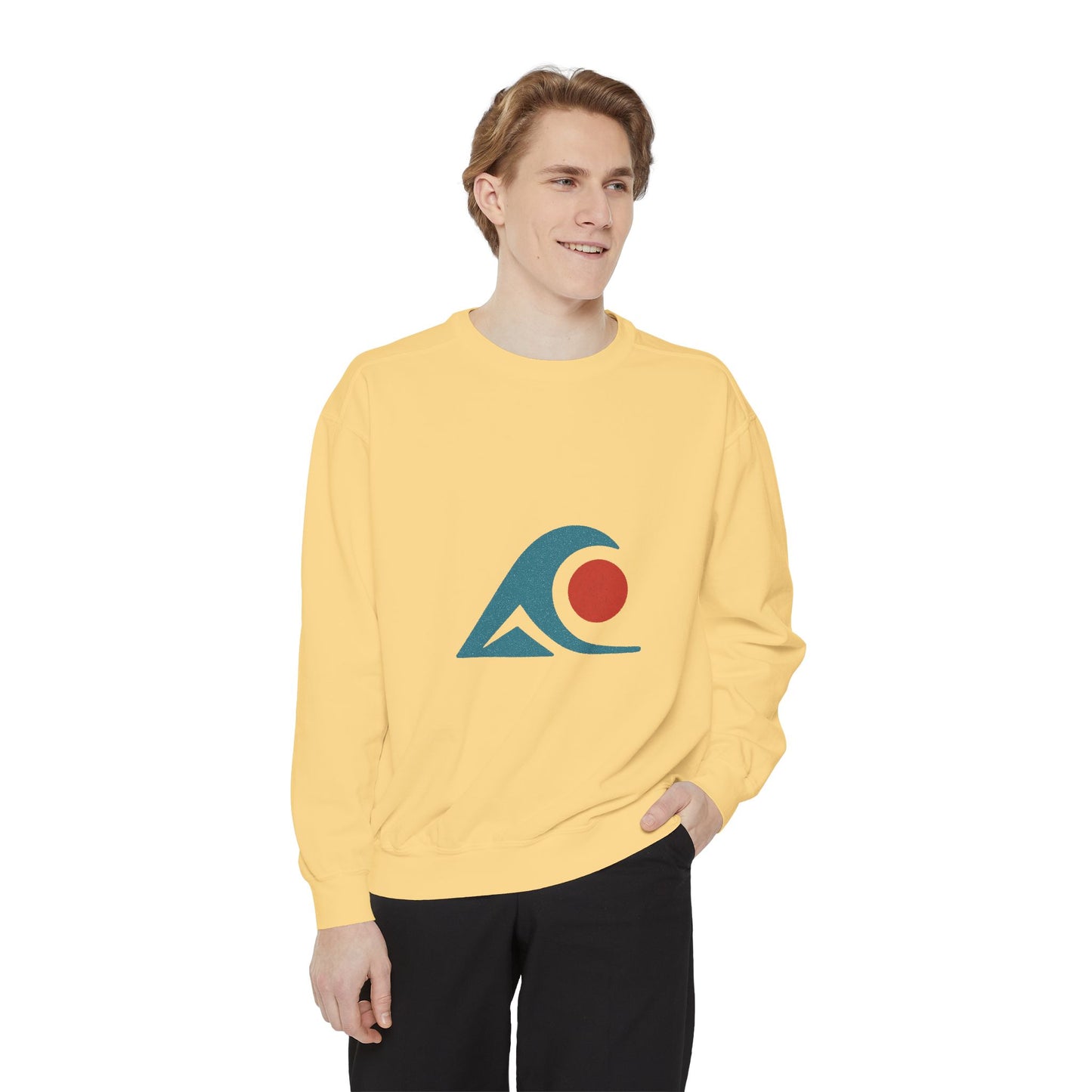 FULOVEK - Retro Wave Unisex Sweatshirt - Cozy Beach Vibes, Perfect for Casual Outings, Unisex Gift, Everyday Comfort, Summer Nights