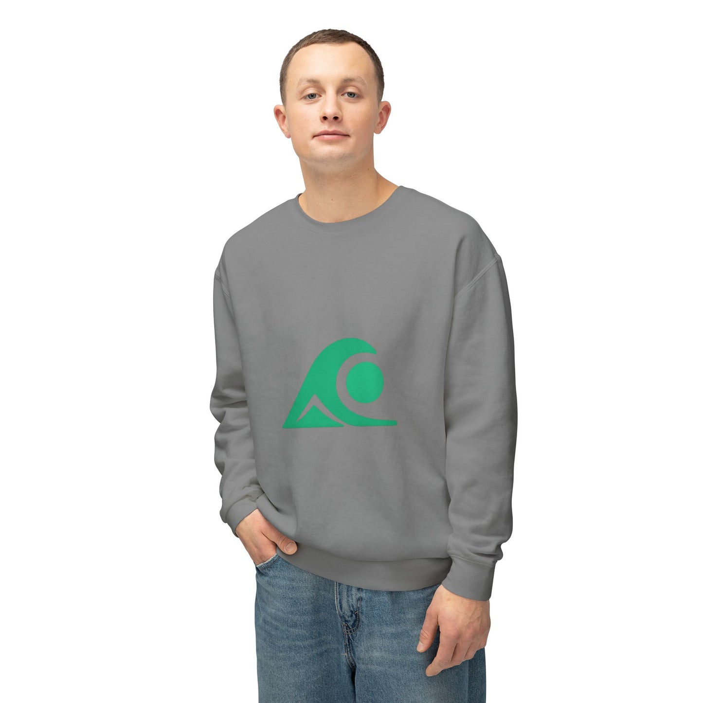FULOVEK - Coastal Vibes Unisex Crewneck Sweatshirt, Beach Apparel, Perfect for Casual Outings, Lightweight Sweater, Ocean Lover Gift