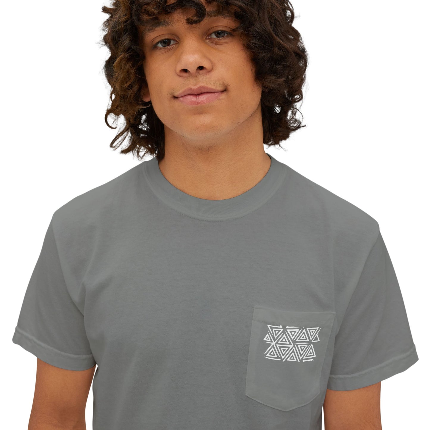FULOVEK - Tribal Pocket T-Shirt - Casual Comfort for Everyday Wear, Unisex Tee, Summer Essential, Gift for Him/Her, Relaxed Style