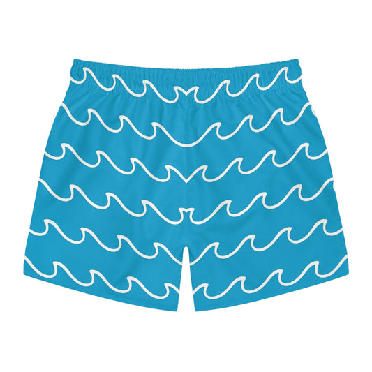 FULOVEK - Vibrant Swim Trunks for Summer Fun, Beachwear, Pool Party Essentials, Perfect for Vacation, Light Purple Design