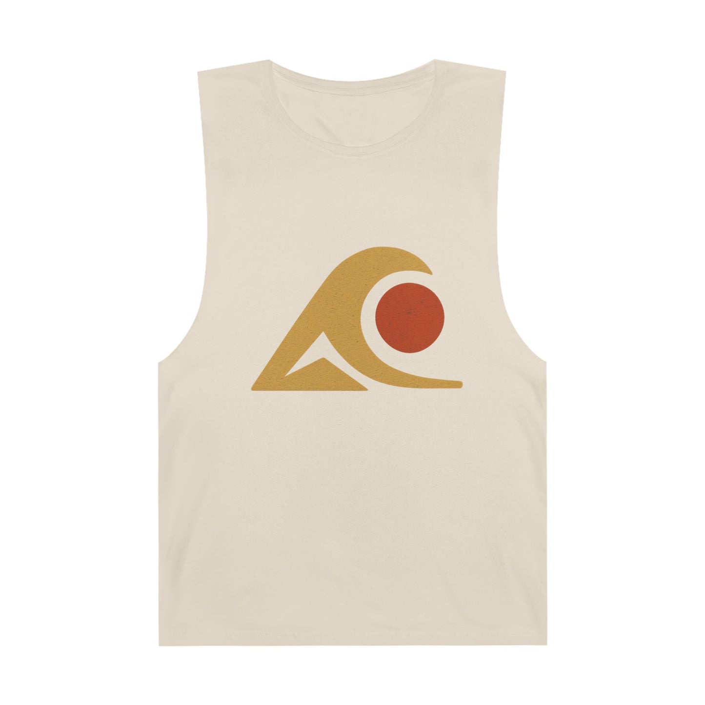 FULOVEK - Unisex Tank Top with Retro Wave Design, Summer Fitness Shirt, Beach Workout Top, Casual Outfit Essential, Gift for Outdoor Lovers
