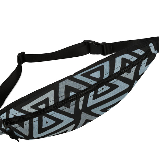 FULOVEK - Stylish Geometric Fanny Pack, Trendy Hip Bag for Festivals, Travel, Concerts, Unisex Accessory