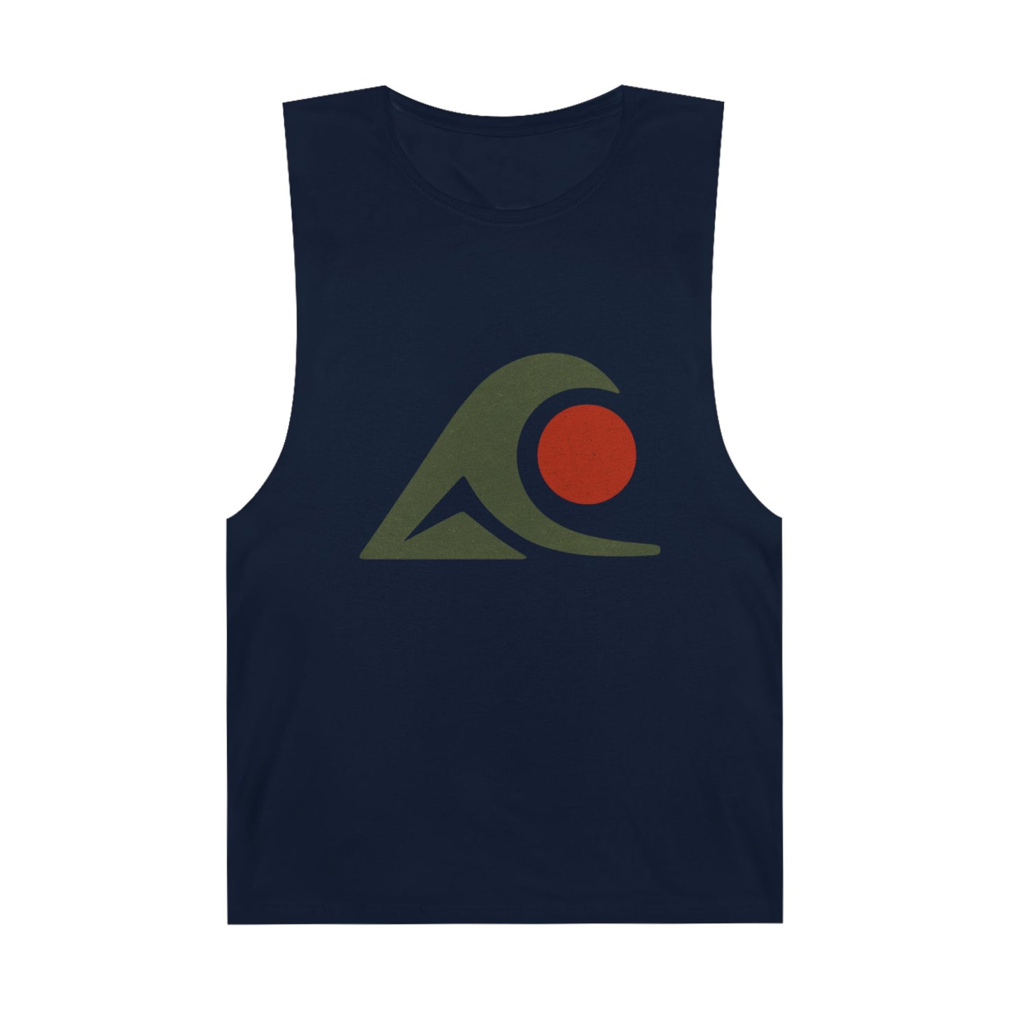 FULOVEK - Unisex Tank Top with Retro Wave Design, Summer Fitness Shirt, Beach Workout Top, Casual Outfit Essential, Gift for Outdoor Lovers