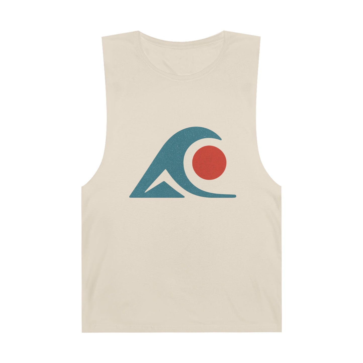 FULOVEK - Unisex Tank Top with Retro Wave Design, Summer Fitness Shirt, Beach Workout Top, Casual Outfit Essential, Gift for Outdoor Lovers