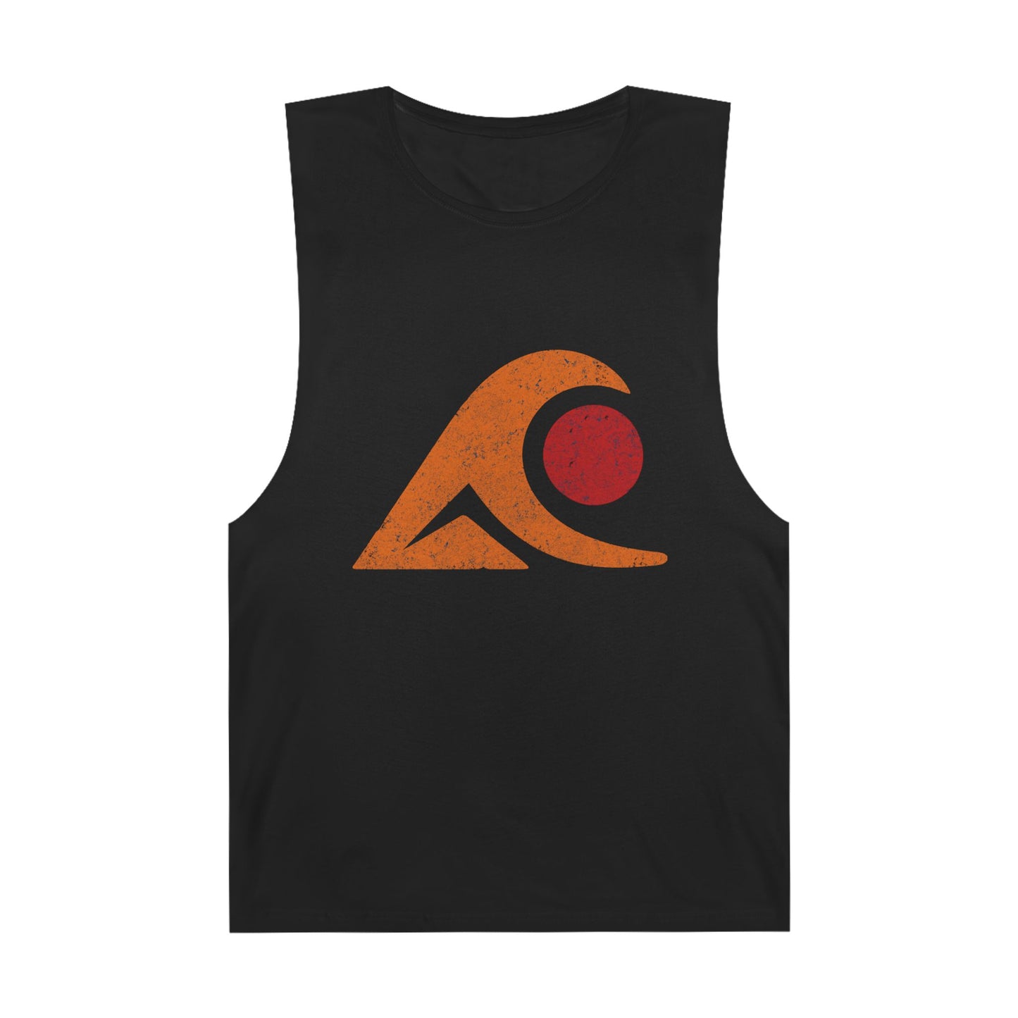 FULOVEK - Unisex Tank Top with Retro Wave Design, Summer Fitness Shirt, Beach Workout Top, Casual Outfit Essential, Gift for Outdoor Lovers