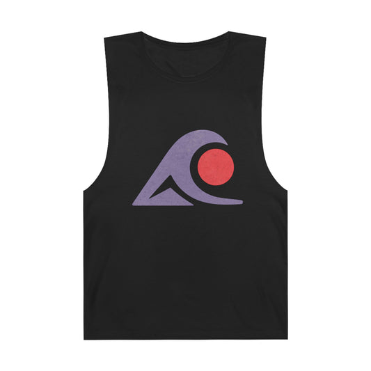 FULOVEK - Unisex Tank Top with Retro Wave Design, Summer Fitness Shirt, Beach Workout Top, Casual Outfit Essential, Gift for Outdoor Lovers
