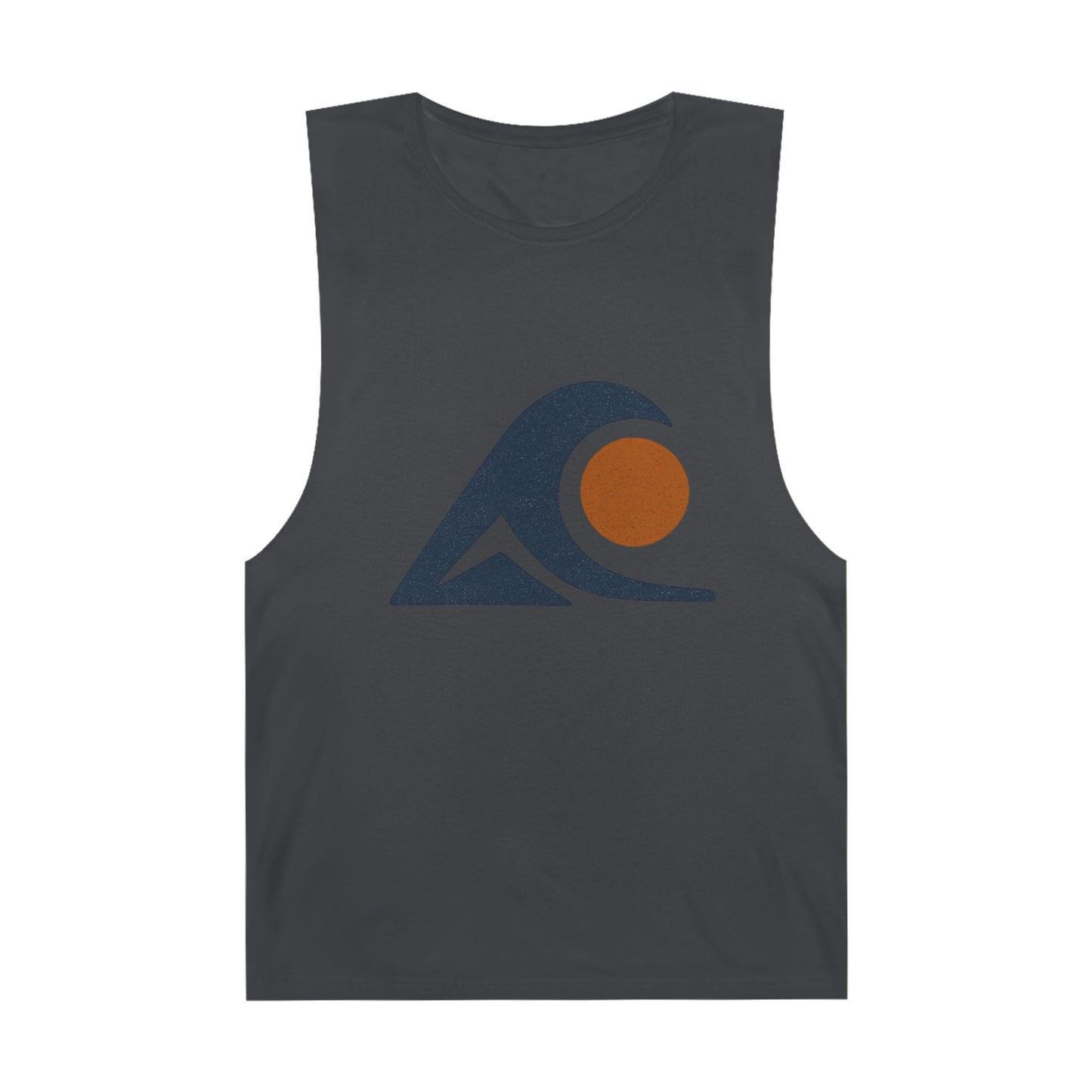 FULOVEK - Unisex Tank Top with Retro Wave Design, Summer Fitness Shirt, Beach Workout Top, Casual Outfit Essential, Gift for Outdoor Lovers