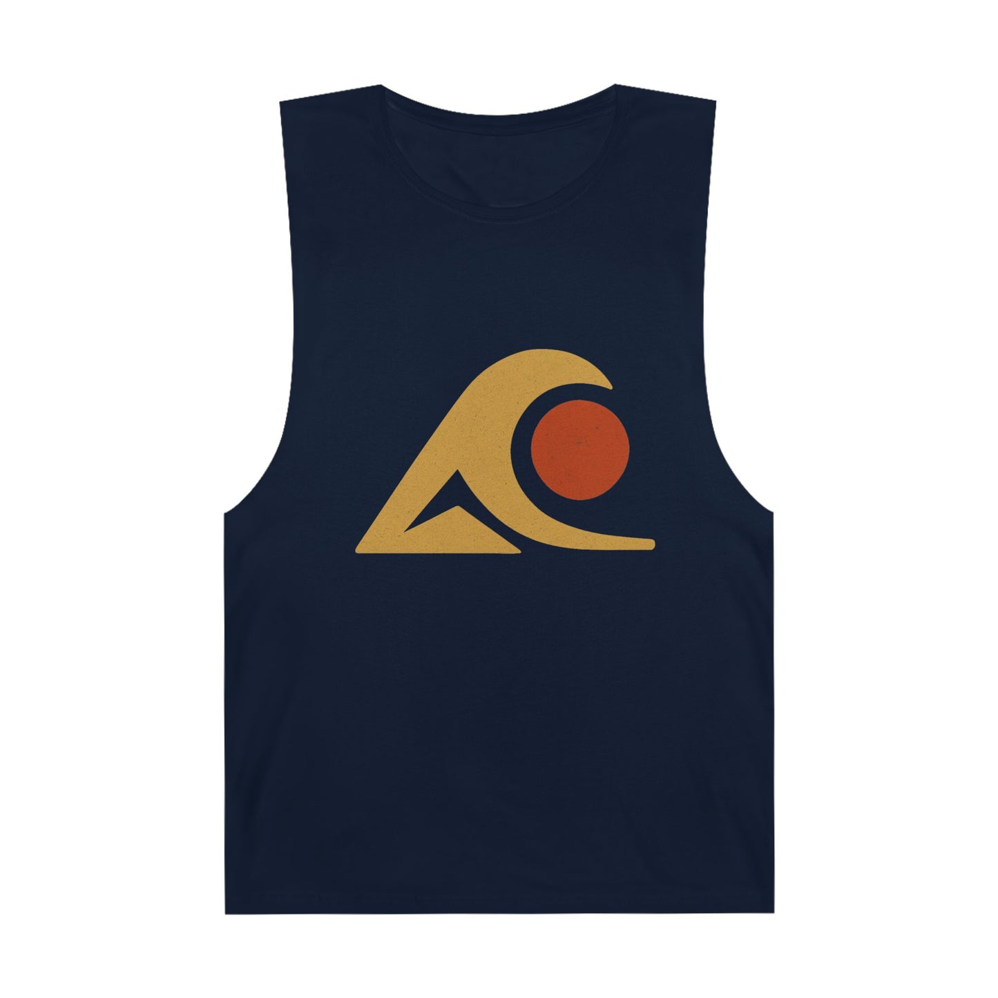 FULOVEK - Unisex Tank Top with Retro Wave Design, Summer Fitness Shirt, Beach Workout Top, Casual Outfit Essential, Gift for Outdoor Lovers