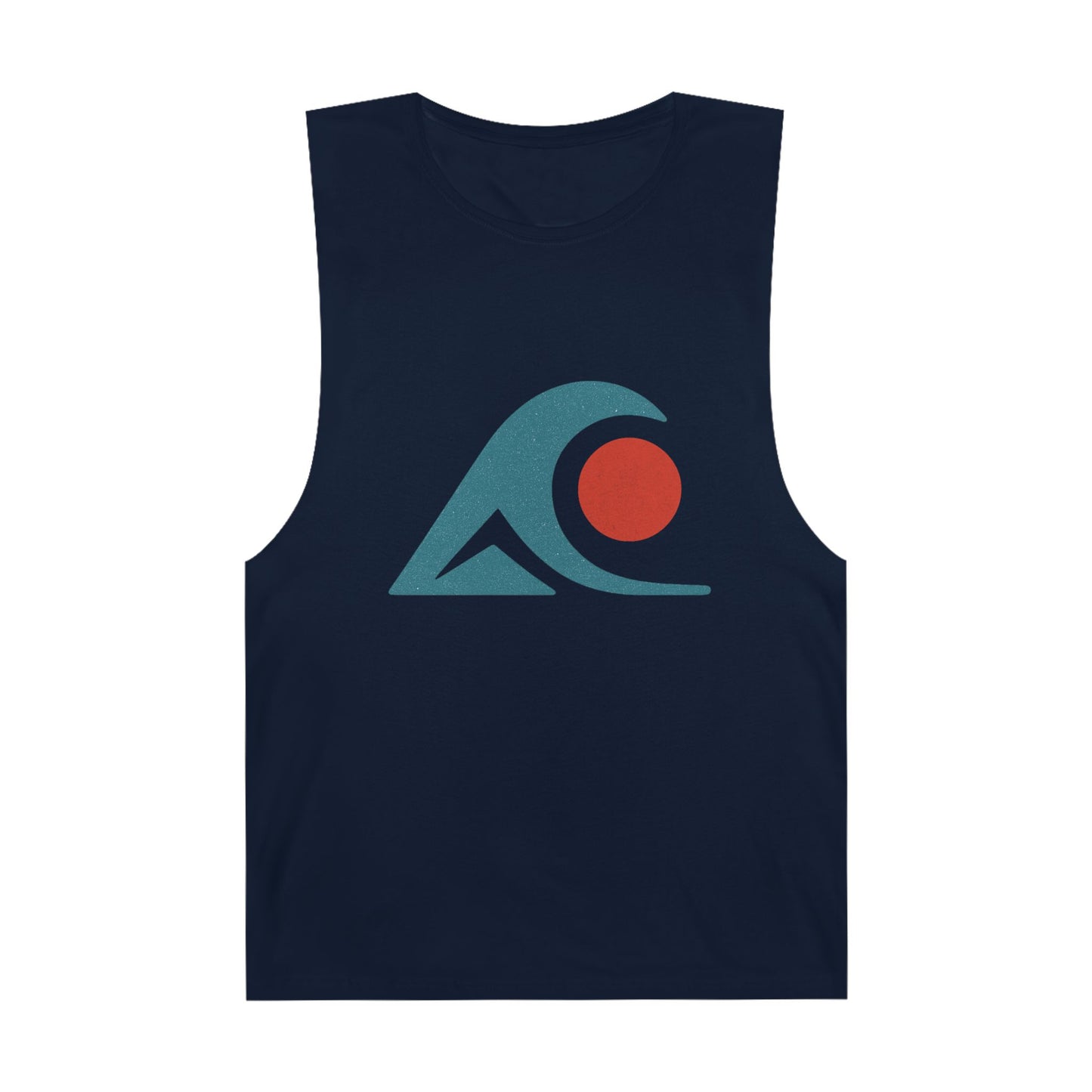 FULOVEK - Unisex Tank Top with Retro Wave Design, Summer Fitness Shirt, Beach Workout Top, Casual Outfit Essential, Gift for Outdoor Lovers