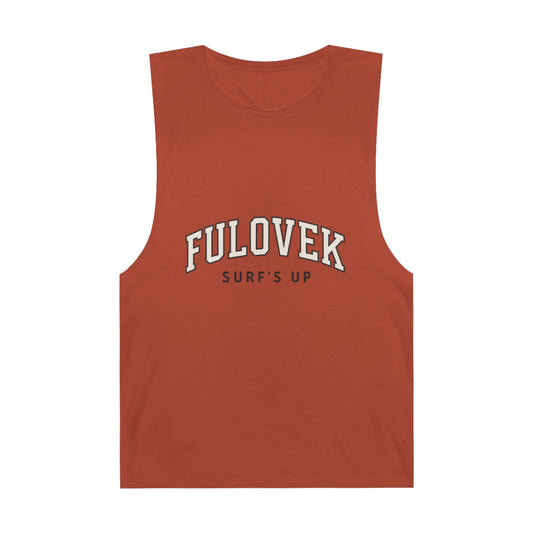 FULOVEK - Unisex Surf's Up Tank Top - Relaxed Casual Style for Beach Lovers