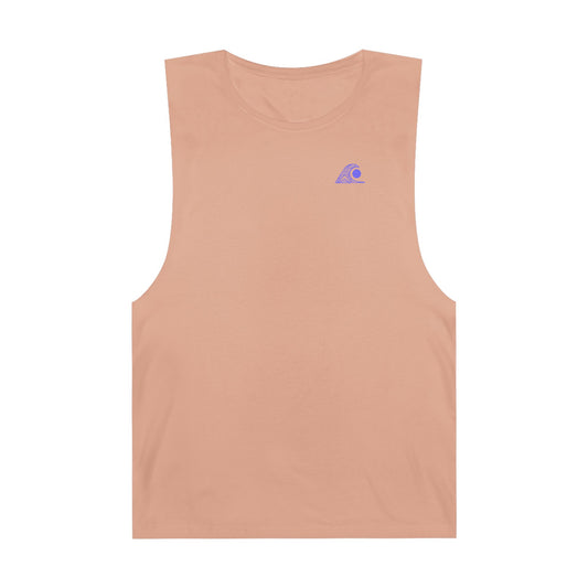 FULOVEK - Unisex Barnard Geometric Tribal PURPLE BLUE Tank Top | Casual Summer Wear, Beach Attire, Workout Shirt, Graphic Tee, Gift for Friends