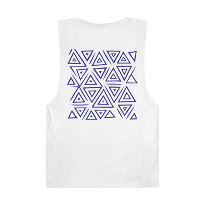 FULOVEK - Unisex Barnard Geometric Tribal PURPLE Tank Top | Casual Summer Wear, Beach Attire, Workout Shirt, Graphic Tee, Gift for Friends