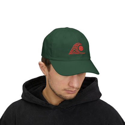 FULOVEK - Classic Cap with Wave Design, Casual Baseball Hat, Gift for Beach Lovers, Summer Accessory, Trendy Stylish Cap, Tribal
