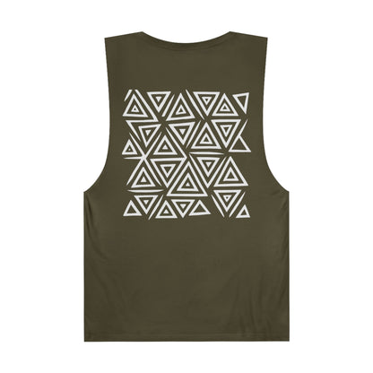 FULOVEK - Unisex Barnard Geometric Tribal Tank Top | Casual Summer Wear, Beach Attire, Workout Shirt, Graphic Tee, Gift for Friends