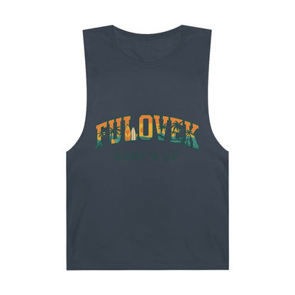 FULOVEK - Unisex Surf's Up Tank Top - Relaxed Casual Style for Beach Lovers