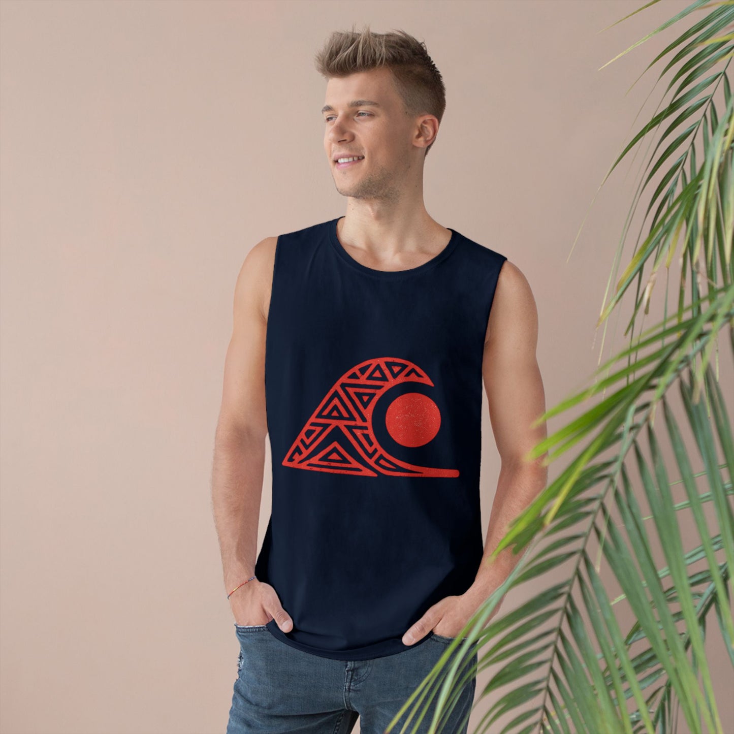 FULOVEK - Unisex Tank Top with Tribal Spirit Design – Bold Summer Statement, Adventure-Ready Top, Ethnic-Inspired Streetwear, Perfect Gift for Free Spirits