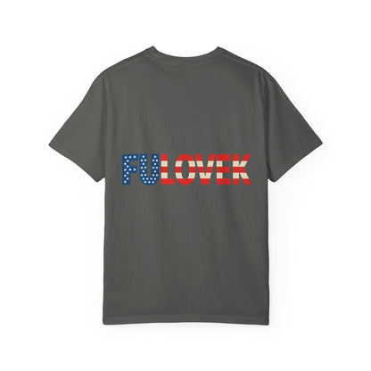 FULOVEK - Patriotic Unisex T-Shirt with Red, White & Blue Design | Casual Apparel for Holidays, Gifts, and Everyday Wear