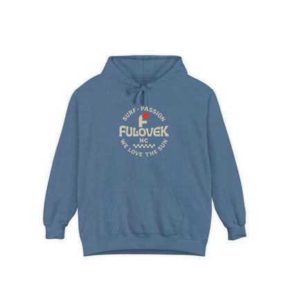 FULOVEK - Surf-Inspired Unisex Hoodie - We Love the Sun - Casual Style, Beach Vibes, Perfect for Gifts, Summer Wear, Adventure Ready