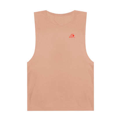 FULOVEK - Unisex Barnard Geometric Tribal RED Tank Top | Casual Summer Wear, Beach Attire, Workout Shirt, Graphic Tee, Gift for Friends