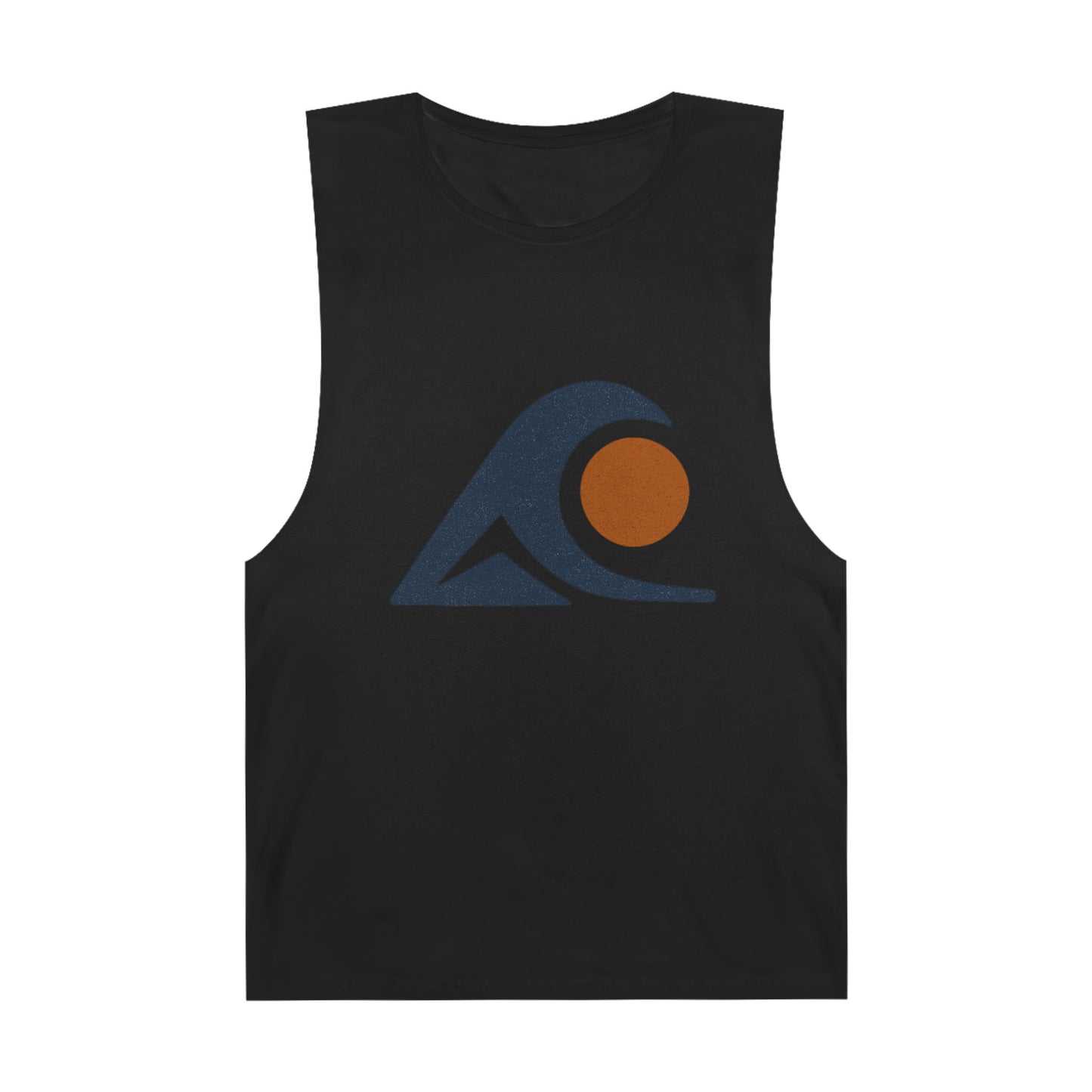 FULOVEK - Unisex Tank Top with Retro Wave Design, Summer Fitness Shirt, Beach Workout Top, Casual Outfit Essential, Gift for Outdoor Lovers