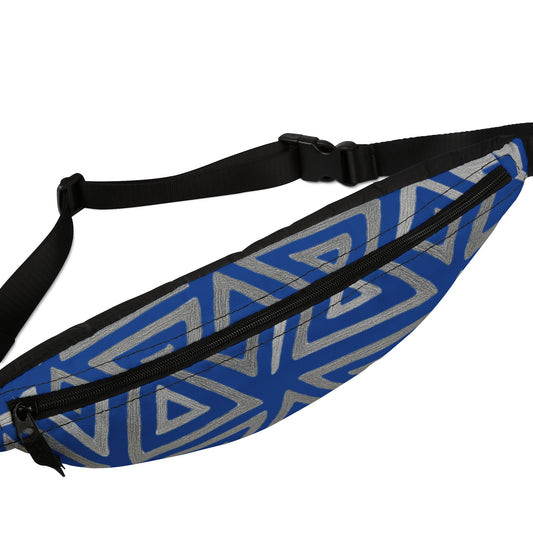 FULOVEK - Stylish Geometric Fanny Pack, Trendy Hip Bag for Festivals, Travel, Concerts, Unisex Accessory