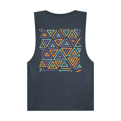FULOVEK - Unisex Barnard Geometric Tribal Tank Top | Casual Summer Wear, Beach Attire, Workout Shirt, Graphic Tee, Gift for Friends