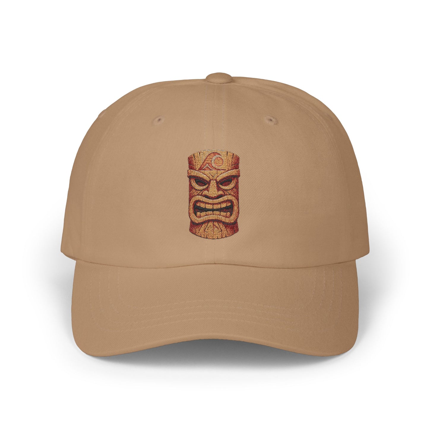 FULOVEK - Classic Tiki Dad Cap, Casual Summer Hat, Beach Vacation Accessory, Unique Gift for Dads, Trendy Cap for Outdoor Events