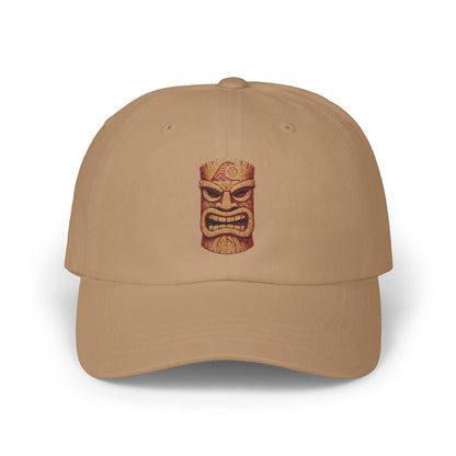 FULOVEK - Classic Tiki Dad Cap, Casual Summer Hat, Beach Vacation Accessory, Unique Gift for Dads, Trendy Cap for Outdoor Events