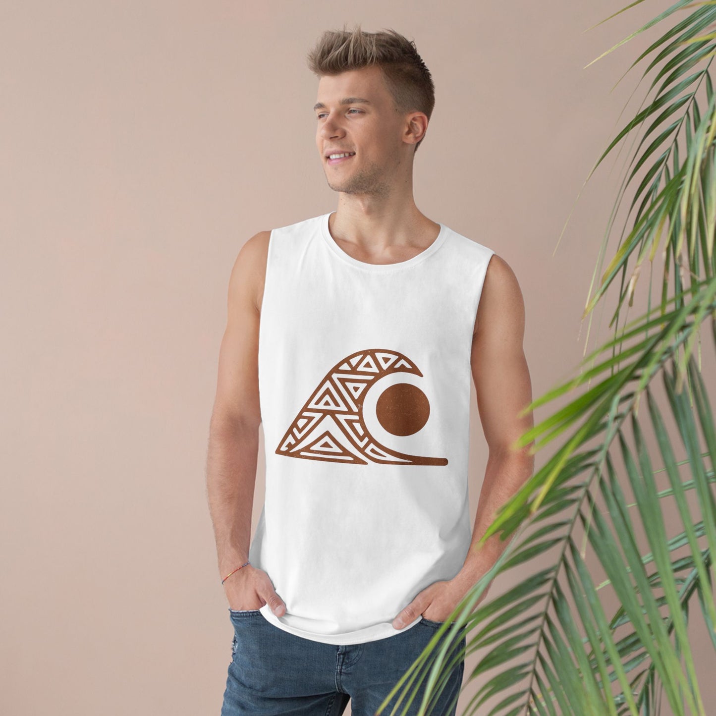 FULOVEK - Unisex Tank Top with Tribal Spirit Design – Bold Summer Statement, Adventure-Ready Top, Ethnic-Inspired Streetwear, Perfect Gift for Free Spirits