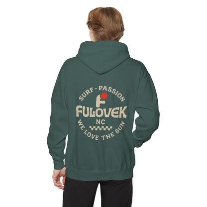 FULOVEK - Surf-Inspired Unisex Hoodie - We Love the Sun - Casual Style, Beach Vibes, Perfect for Gifts, Summer Wear, Adventure Ready