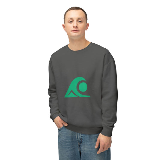FULOVEK - Coastal Vibes Unisex Crewneck Sweatshirt, Beach Apparel, Perfect for Casual Outings, Lightweight Sweater, Ocean Lover Gift