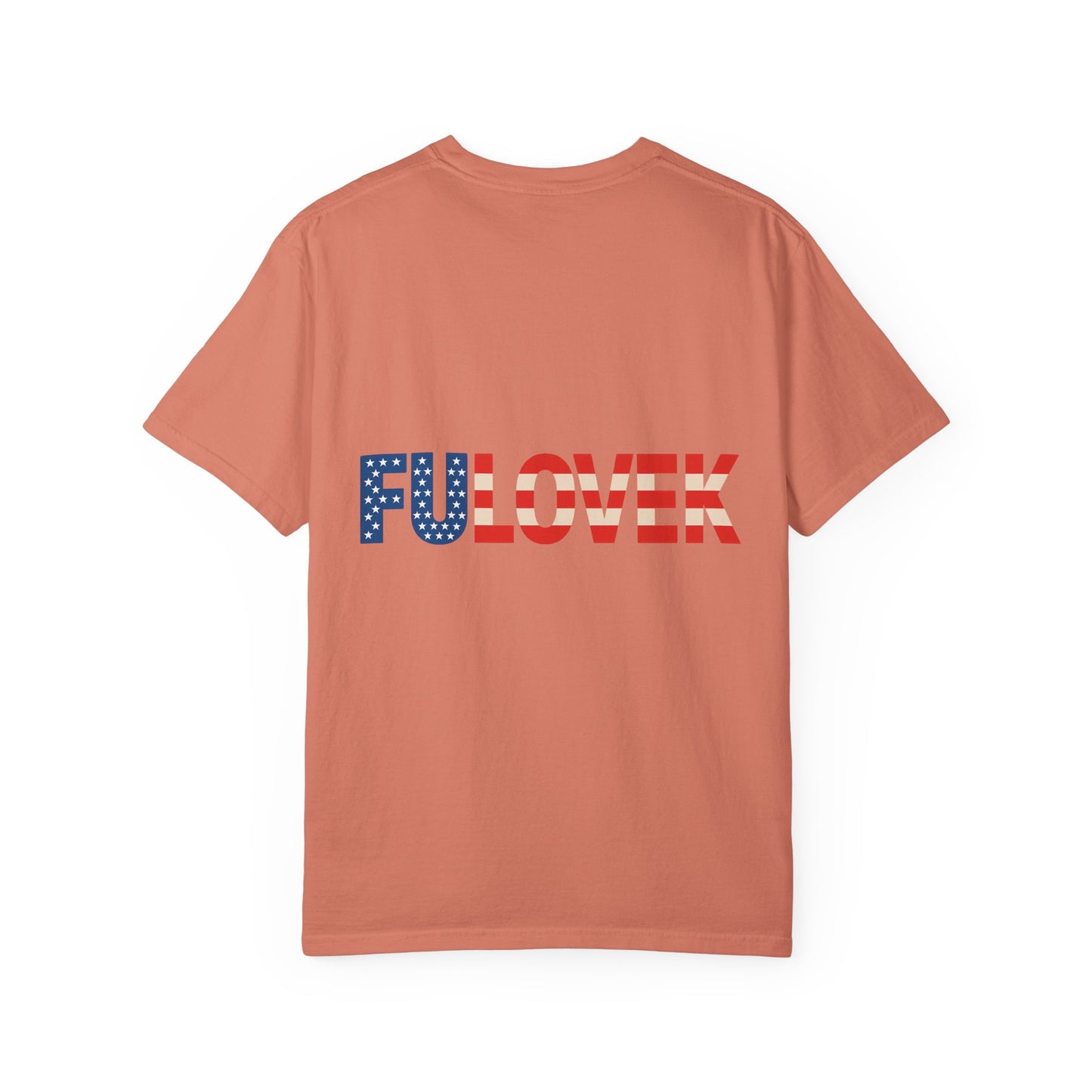 FULOVEK - Patriotic Unisex T-Shirt with Red, White & Blue Design | Casual Apparel for Holidays, Gifts, and Everyday Wear