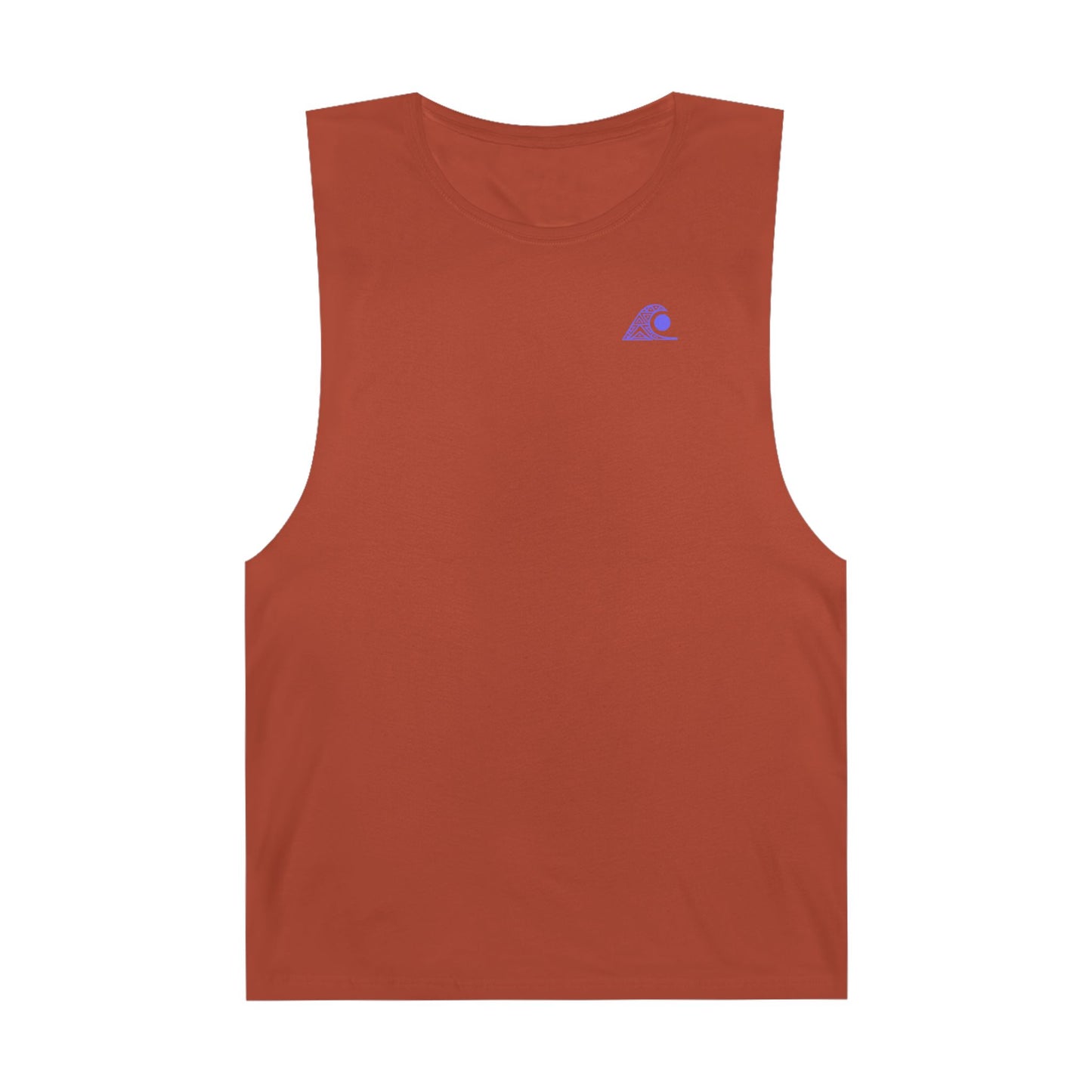 FULOVEK - Unisex Barnard Geometric Tribal PURPLE BLUE Tank Top | Casual Summer Wear, Beach Attire, Workout Shirt, Graphic Tee, Gift for Friends