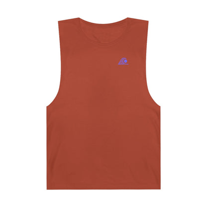 FULOVEK - Unisex Barnard Geometric Tribal PURPLE BLUE Tank Top | Casual Summer Wear, Beach Attire, Workout Shirt, Graphic Tee, Gift for Friends