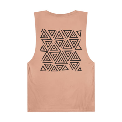 FULOVEK - Unisex Barnard Geometric Tribal Tank Top | Casual Summer Wear, Beach Attire, Workout Shirt, Graphic Tee, Gift for Friends