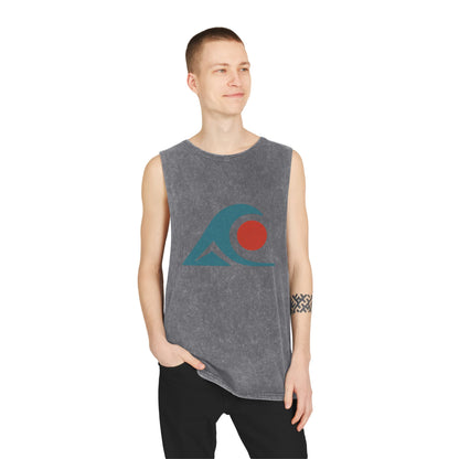 FULOVEK - Unisex Stonewash Graphic Tank Top - Vibrant Retro Wave Design, Summer Beachwear, Casual Layering, Gift for Outdoor Lovers, Trendy [...]