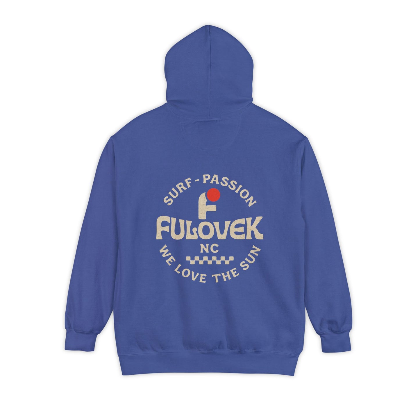 FULOVEK - Surf-Inspired Unisex Hoodie - We Love the Sun - Casual Style, Beach Vibes, Perfect for Gifts, Summer Wear, Adventure Ready