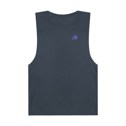 FULOVEK - Unisex Barnard Geometric Tribal PURPLE BLUE Tank Top | Casual Summer Wear, Beach Attire, Workout Shirt, Graphic Tee, Gift for Friends